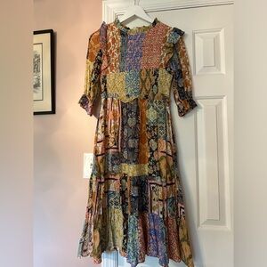 Boutique smocked midi dress